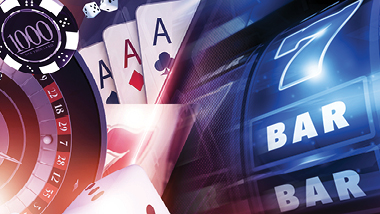 Table games and slots themed image.