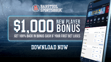 $1,000 New Barstool Sportsbook App Player Bonus 