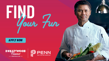 Find Your Fun - Apply Now with an image of a Chef