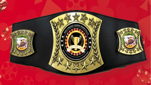 The Championship Belt for the $50,000 Susquehanna Showdown!