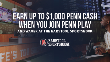 $1,000 PENN Cash Bonus Promotion for New PENN Play cardholders at Barstool Sportsbook